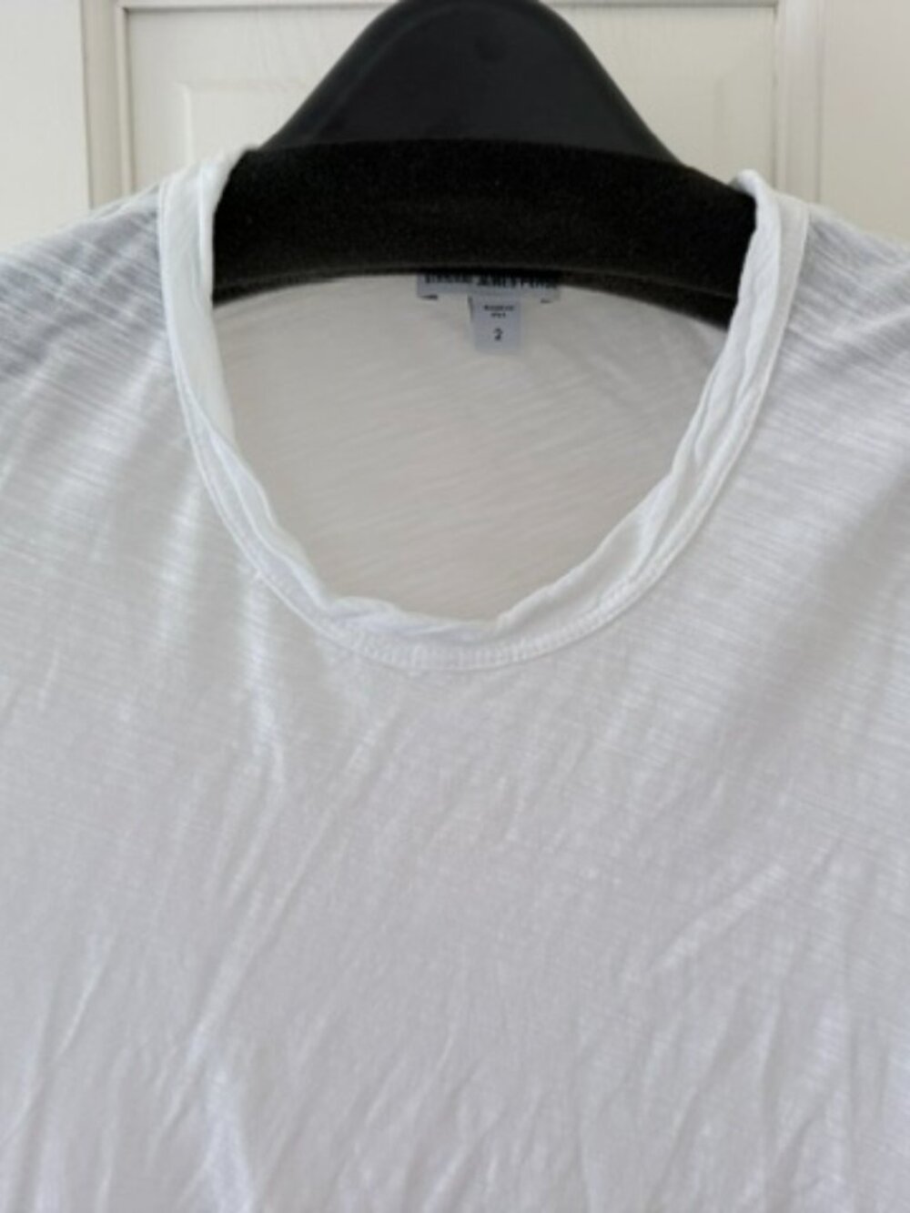 Sheer Slub Crew Neck Tee - Picture 2 of 2